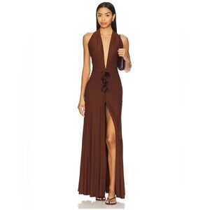 Deme by Gabriella Elida Dress in Chocolate Brown